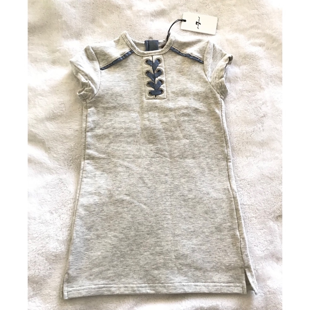 7 For All Mankind Girls Heather Grey Dress